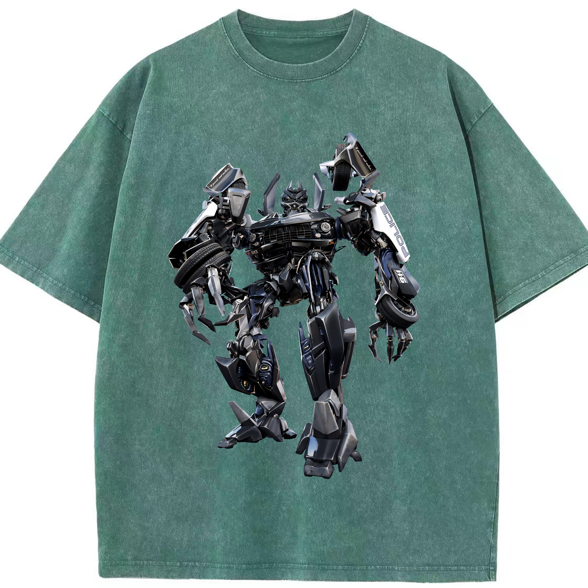 （画像用） Transformers トランスフォーマー 綿100% ヴィンテージ風 半袖Tシャツ（フロントプリント）